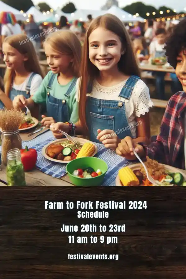 Farm to Fork Festival Schedule