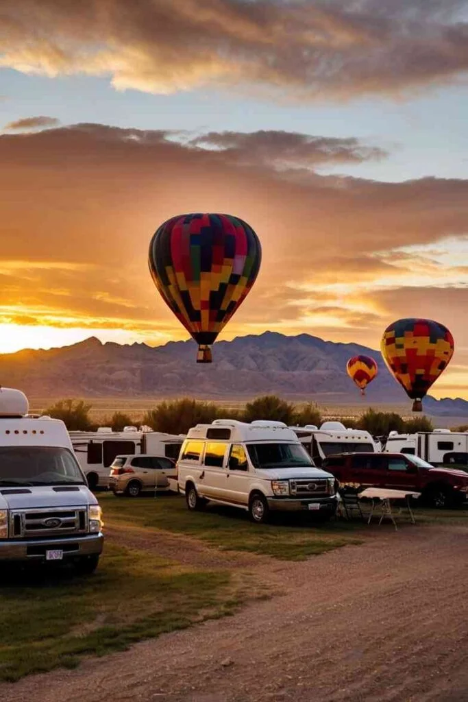 Albuquerque Balloon Festival RV camping Albuquerque Balloon Festival - RV Parks and Camping