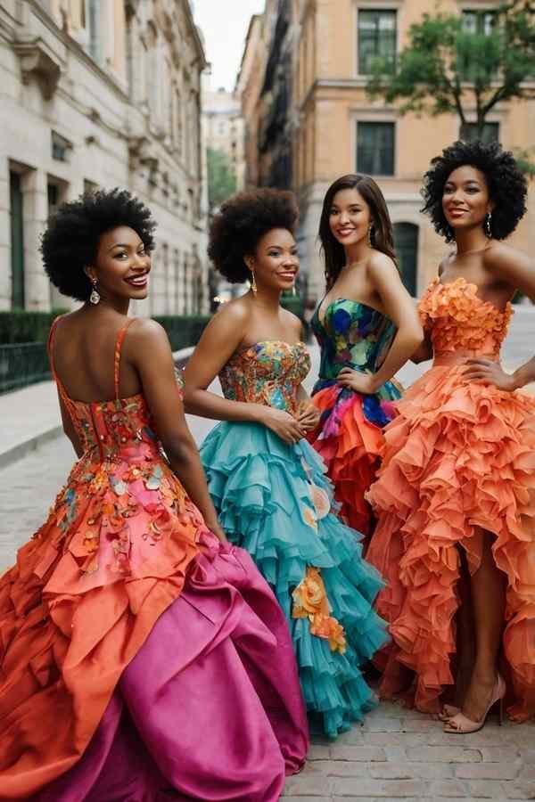 New Years Eve Outfit Ideas Colorful Party Dresses