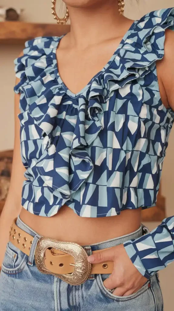 Jeans & Statement Top