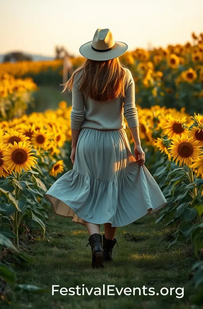 Boho Skirt Fall Outfit