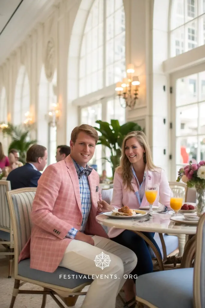 Couple in preppy Valentine's Day outfits