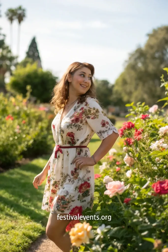 Cute Valentines outfits for women - floral wrap dress for daytime date