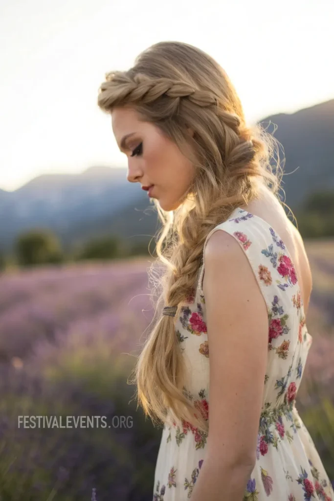 Side-Swept Fishtail Braid