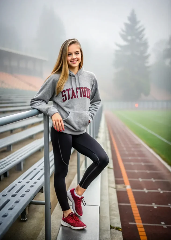 Athleisure Leggings & Oversized Sweatshirt