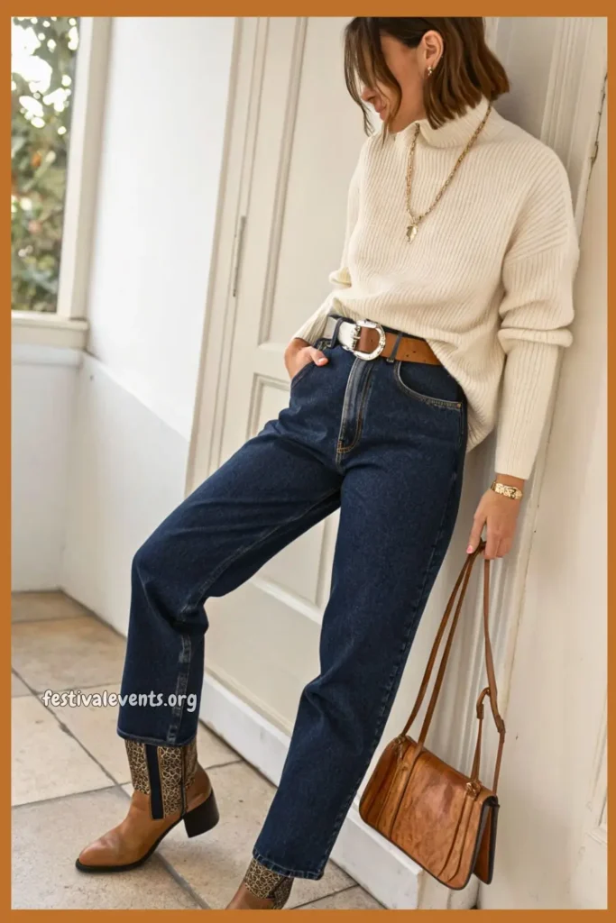 Minimalist western influenced outfit with subtle details
