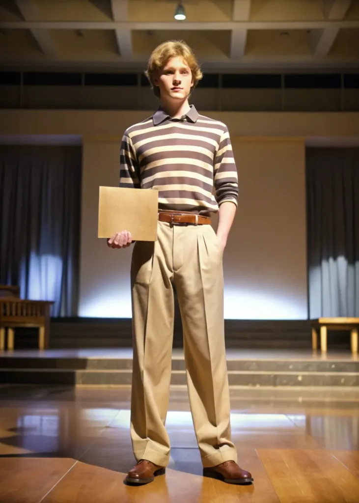 Striped Shirt & Wide-Leg Pants