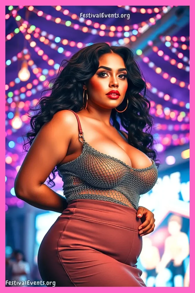 Chainmail plus size rave top