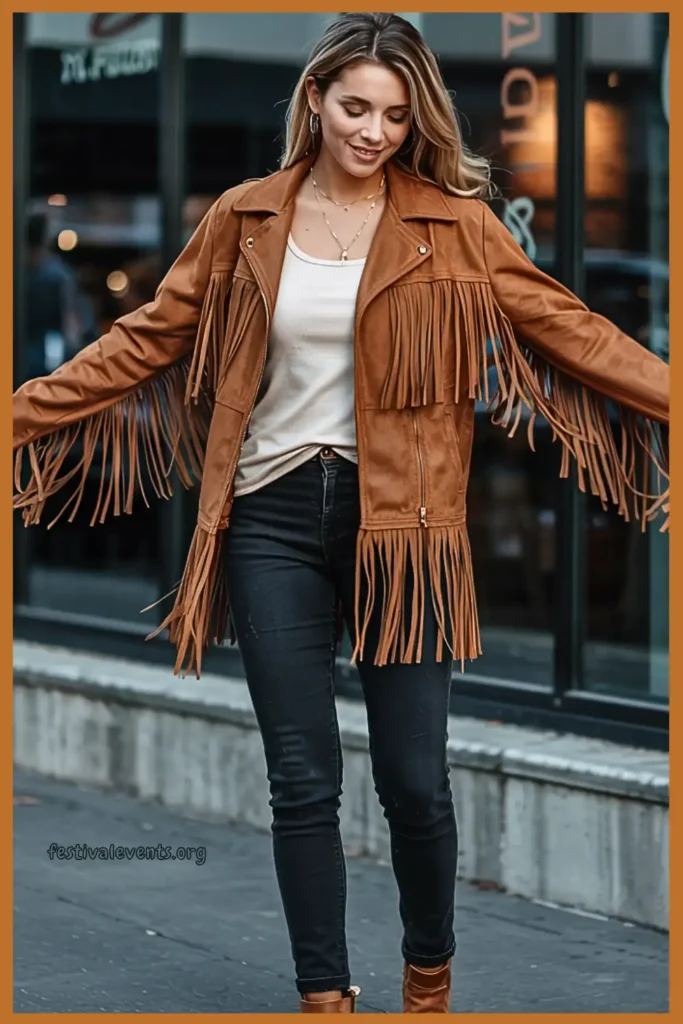 Nashville fringe jacket outfit