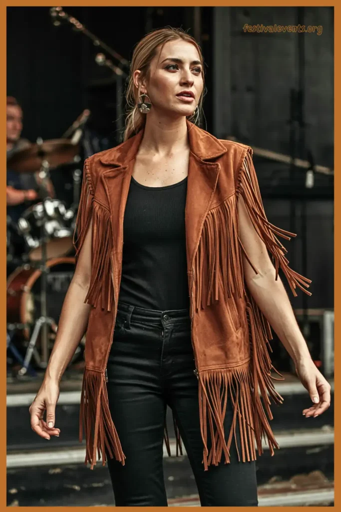 Nashville fringe vest style