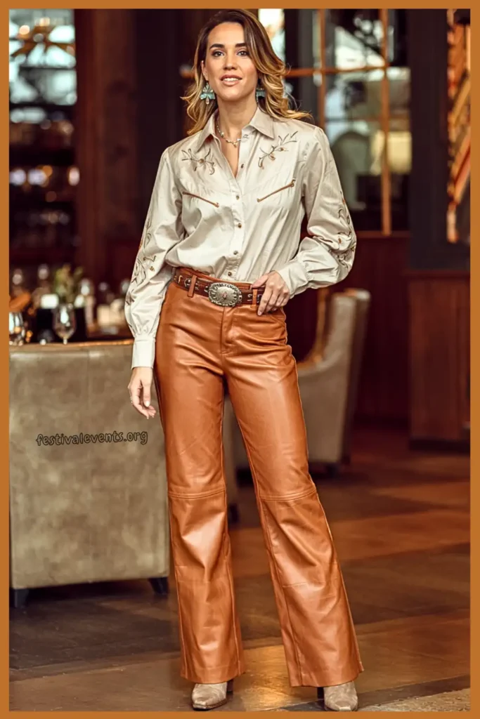 Nashville leather outfit style