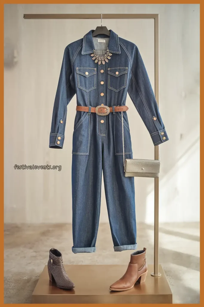 Western-Inspired Jumpsuit