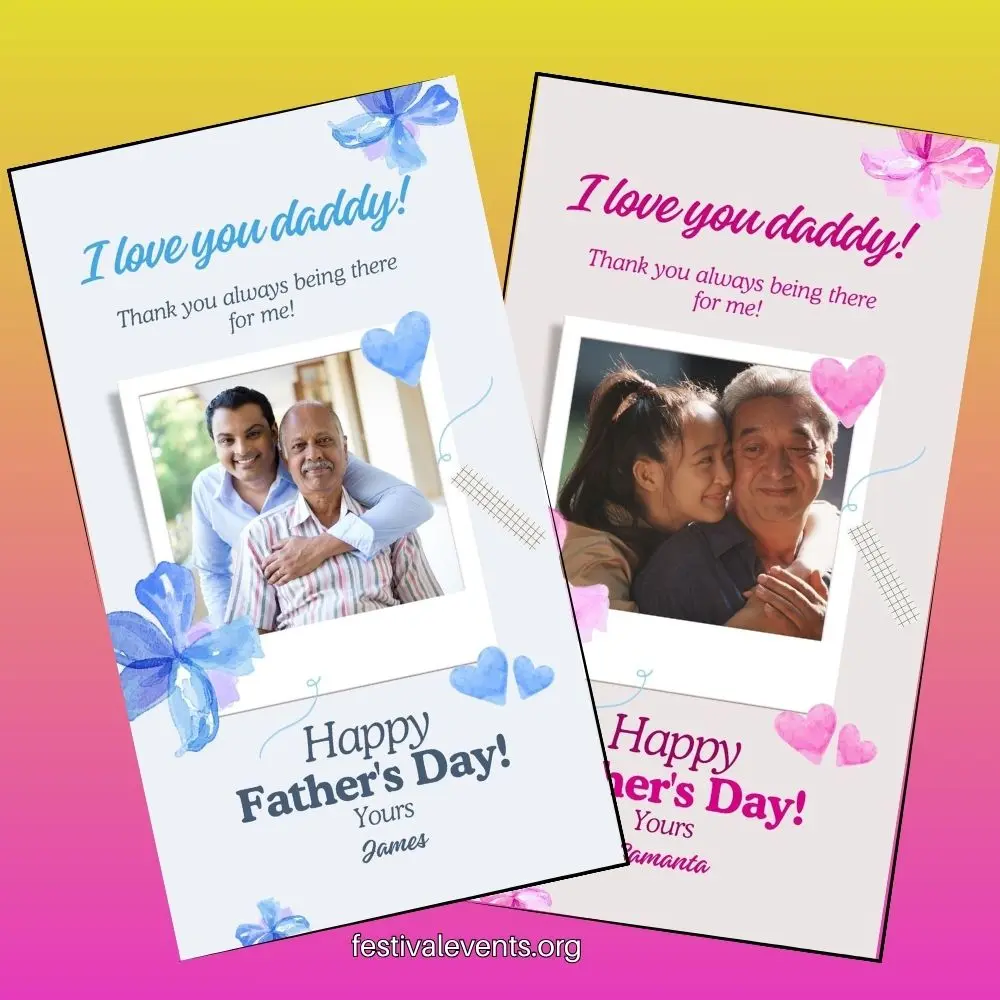 Customized Father's Day Greetings For Daughter and Son