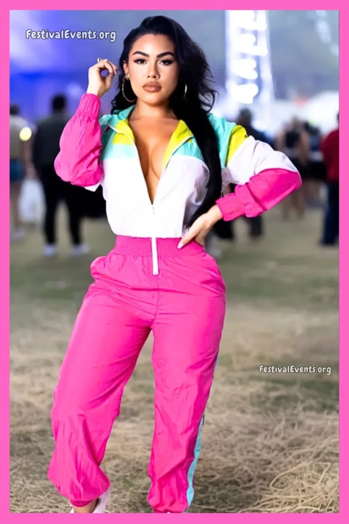 Urban tracksuit festival outfit