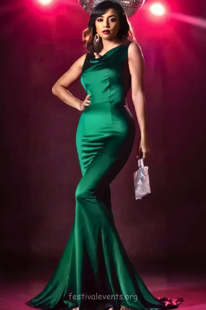 Elegant mermaid evening gown