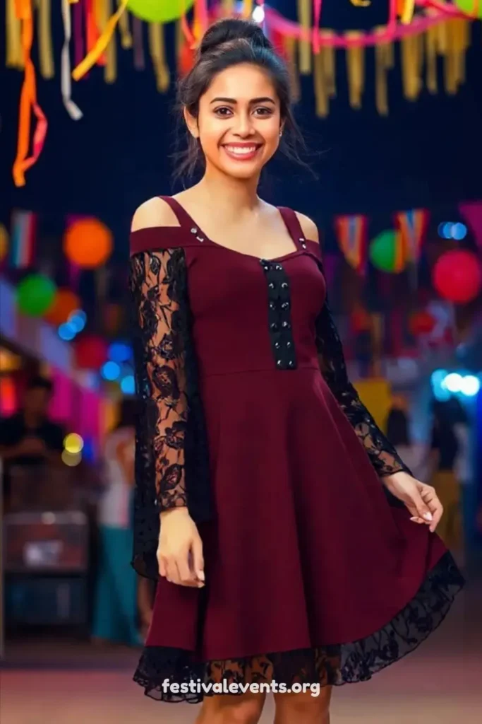 Gothic lace vintage dress