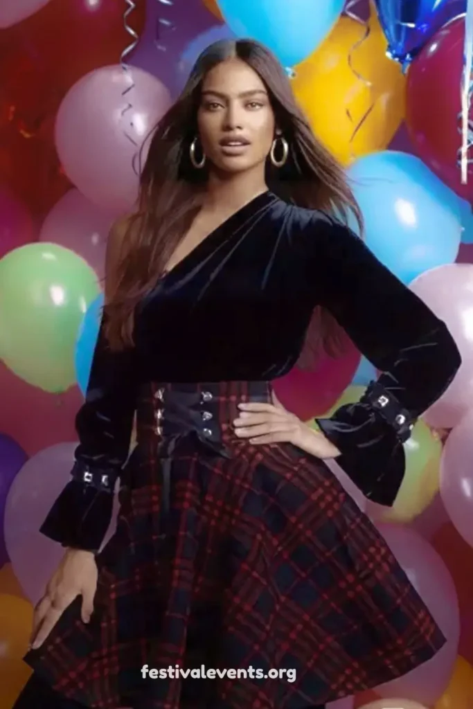 Gothic plaid mini skirt