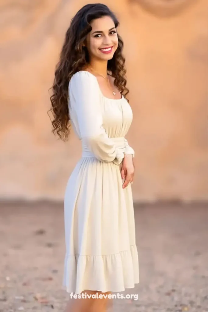 Lantern sleeve fairy dress