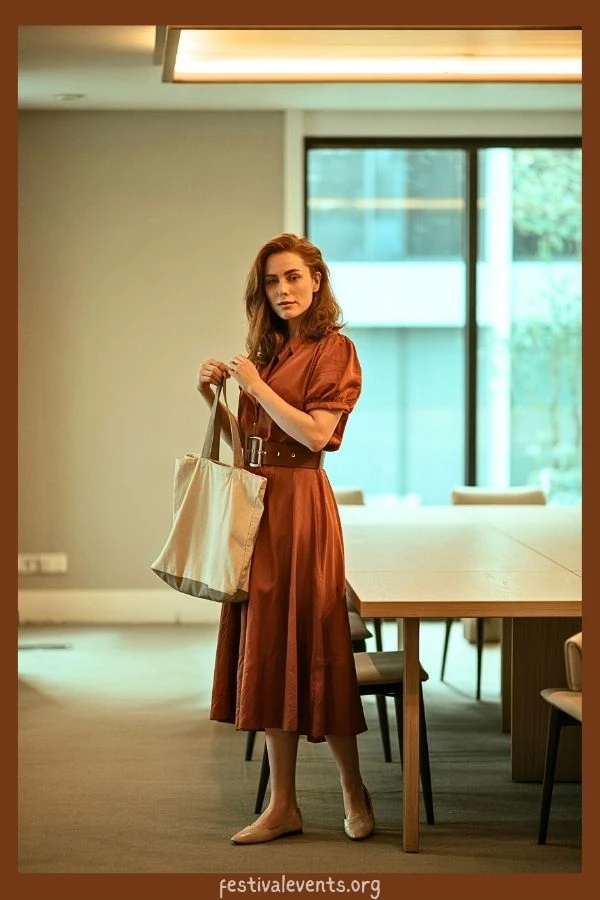 Midi Dress Conference Look