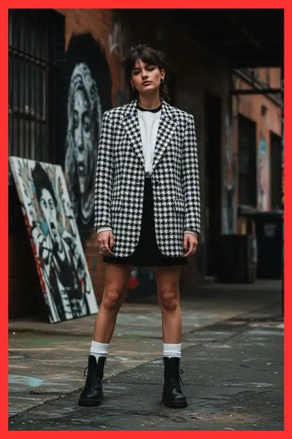 Black white checkered Clueless outfit