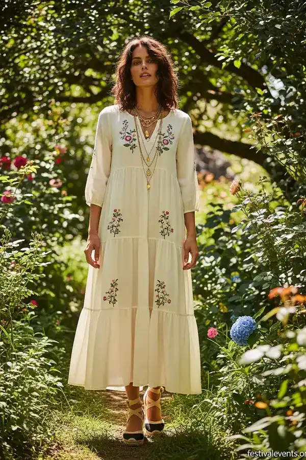 Boho baby shower guest outfit