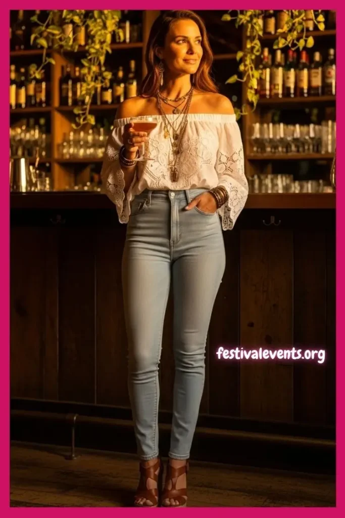 Boho bar outfit style