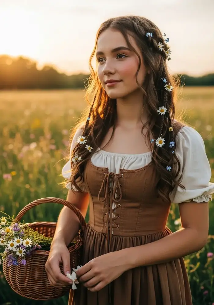 Cottagecore witch costume teen