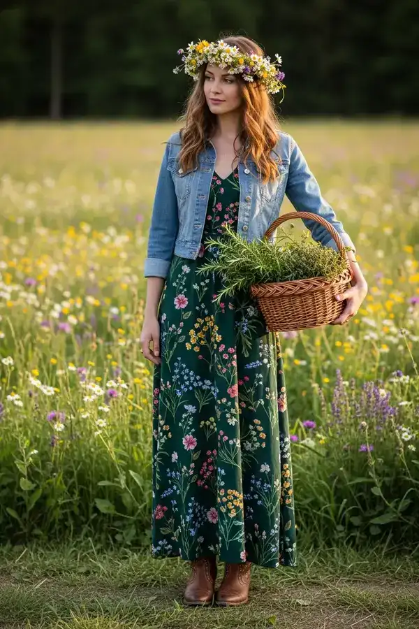 Cottagecore witch outfit ideas