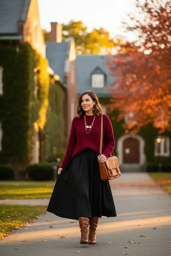 Dark academia witch outfit