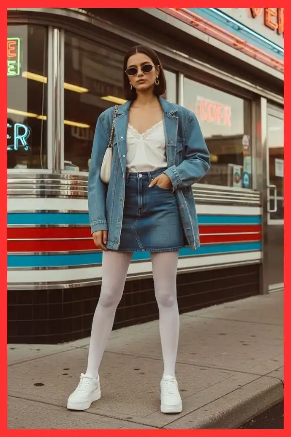 Denim Clueless 90s outfit