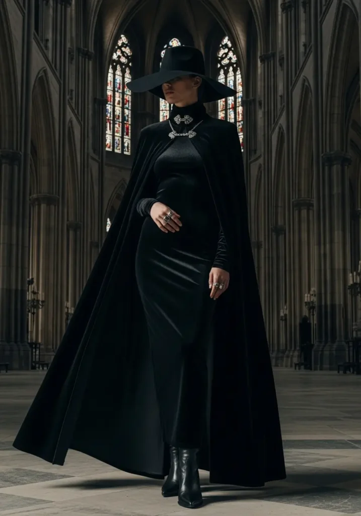 Gothic witch fashion
