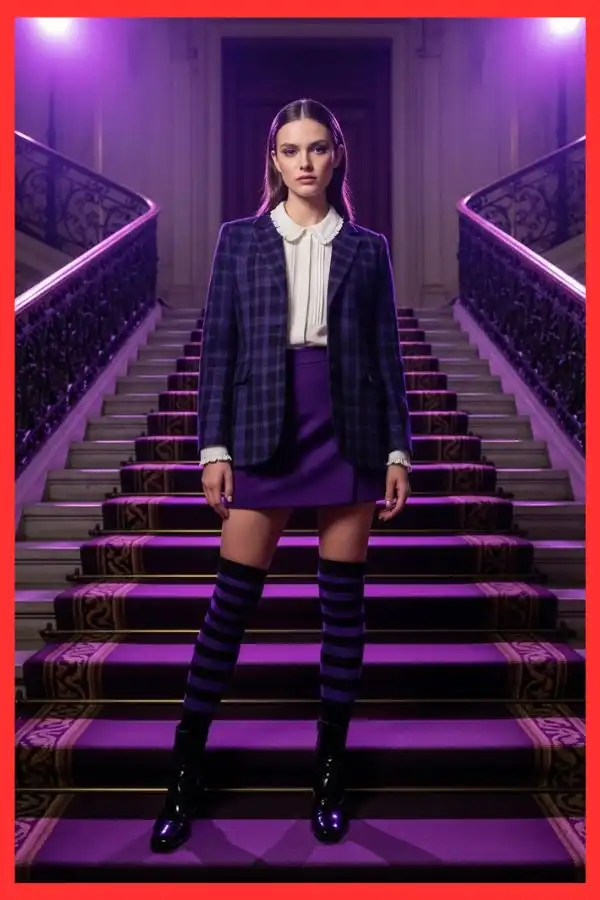 Purple plaid Clueless princess outfit