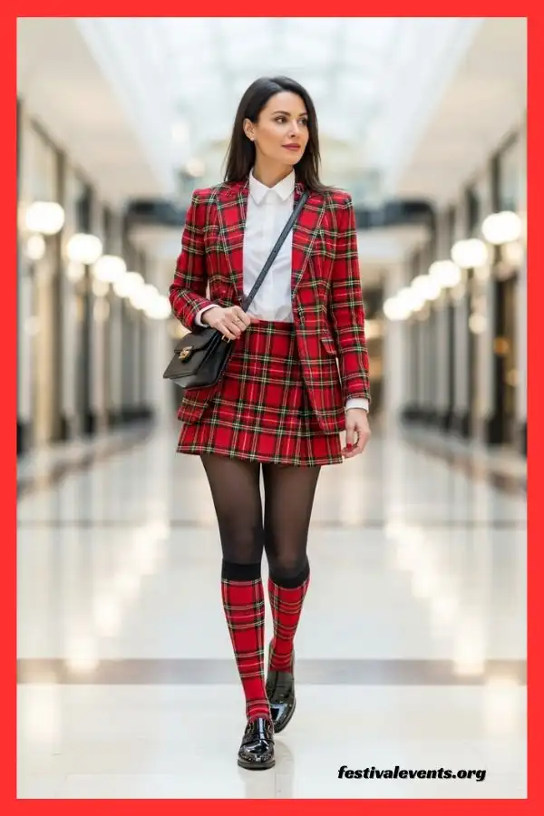 Red plaid Cher Horowitz outfit