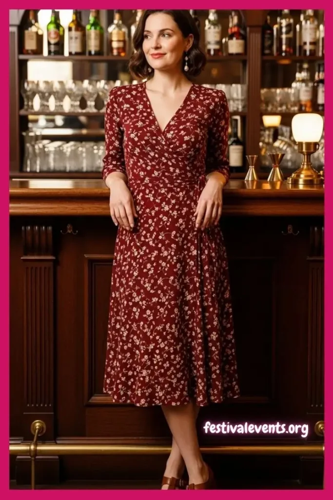 Vintage bar dress outfit