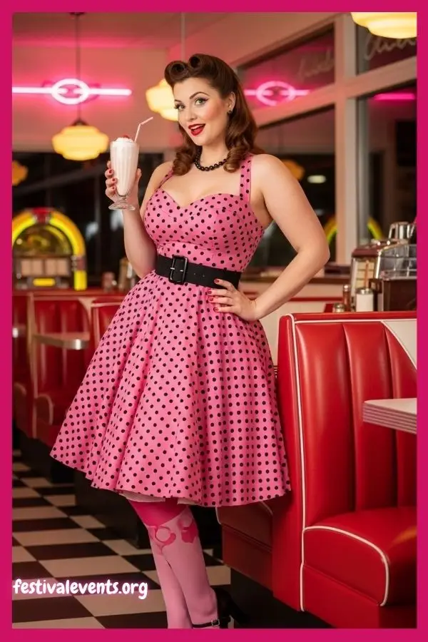 Vintage pin-up Draculaura look