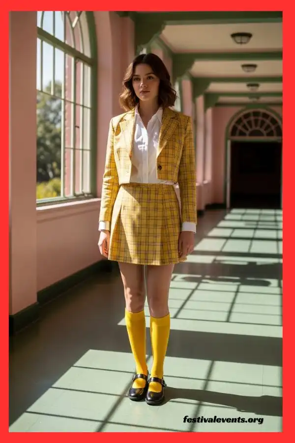 Yellow plaid Clueless outfit inspiration
