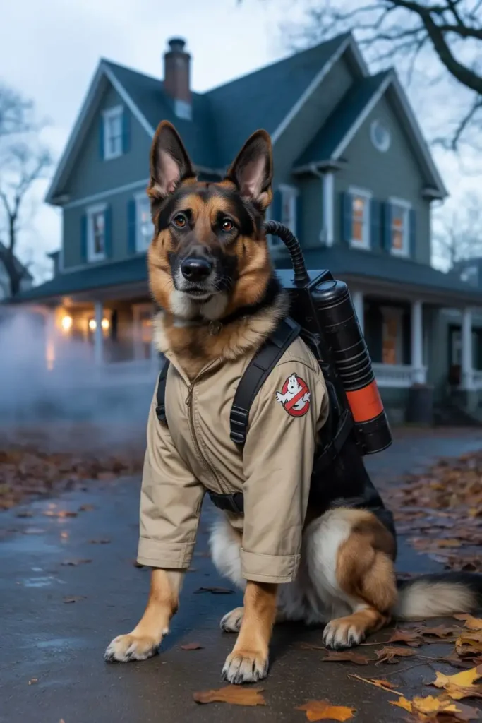 Big dog Ghostbusters costume