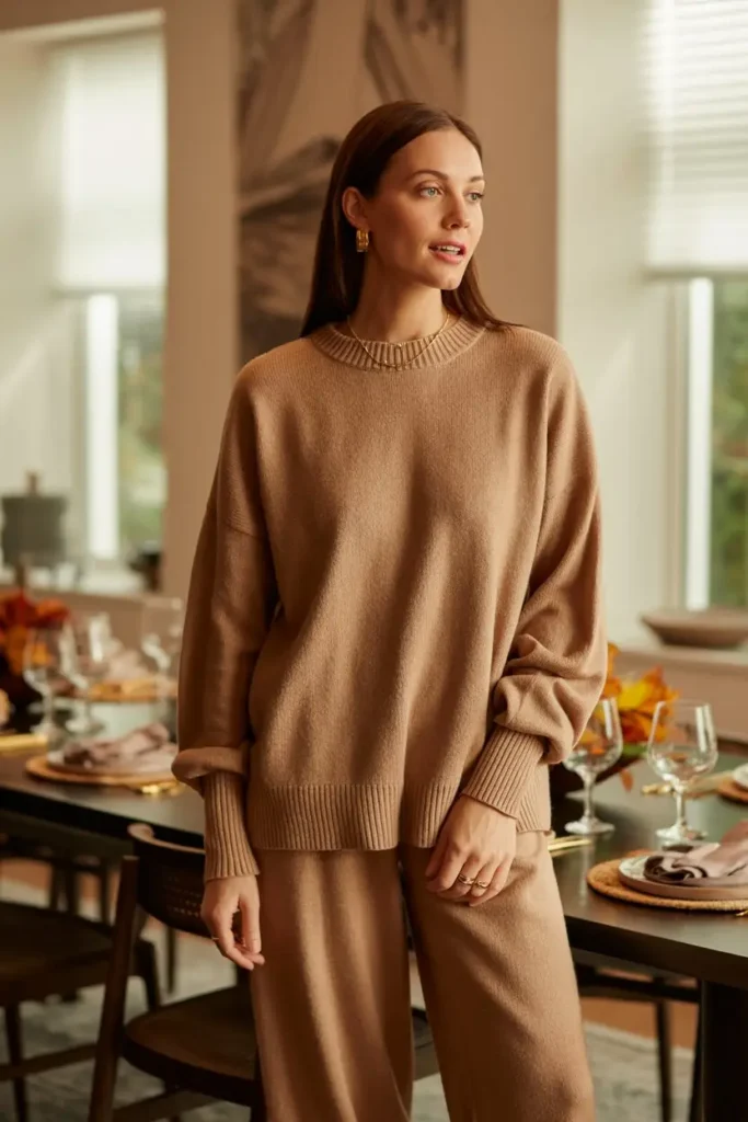Cashmere Thanksgiving outfit women 40