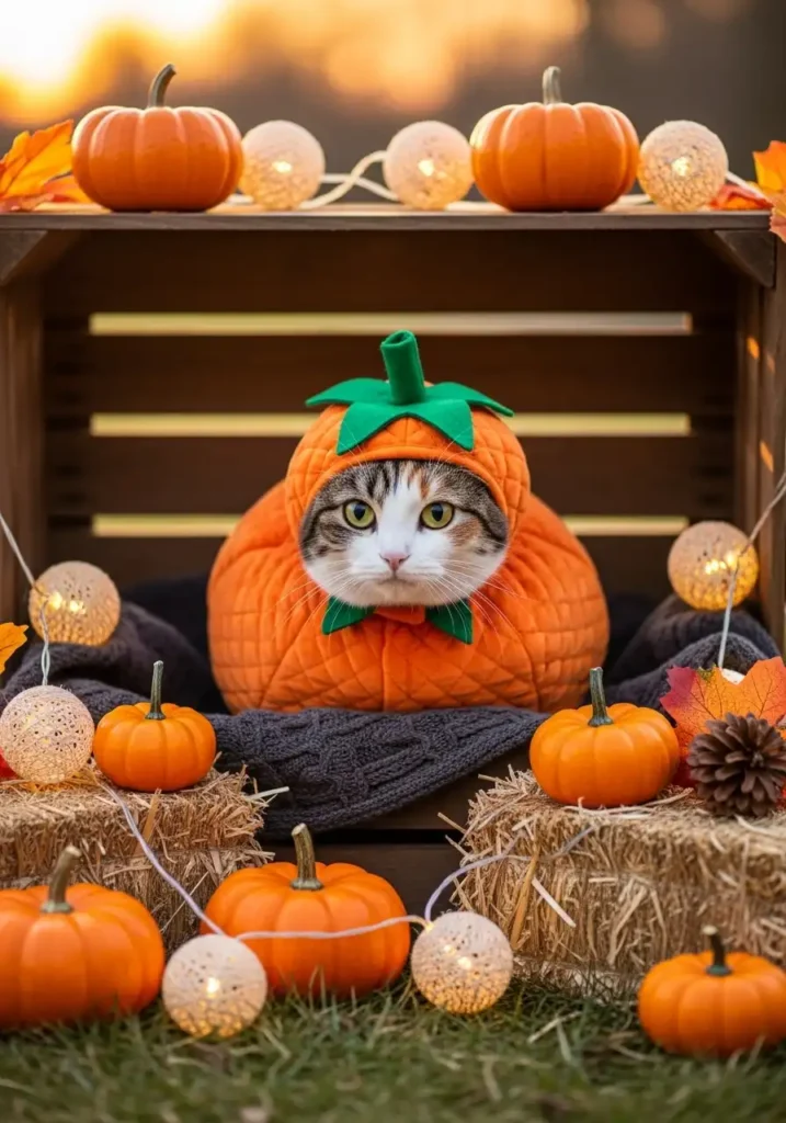 Cat pumpkin Halloween costume