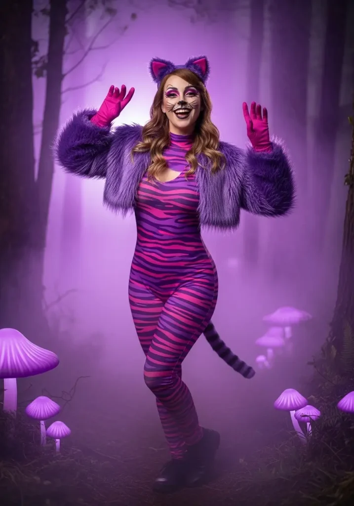 Cheshire Cat costume makeup