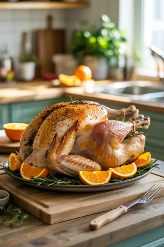 Citrus and Garlic Roasted Turkey