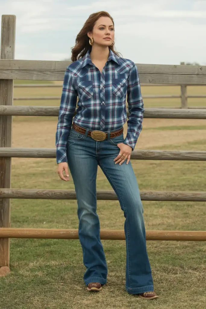 Classic cowgirl party outfit