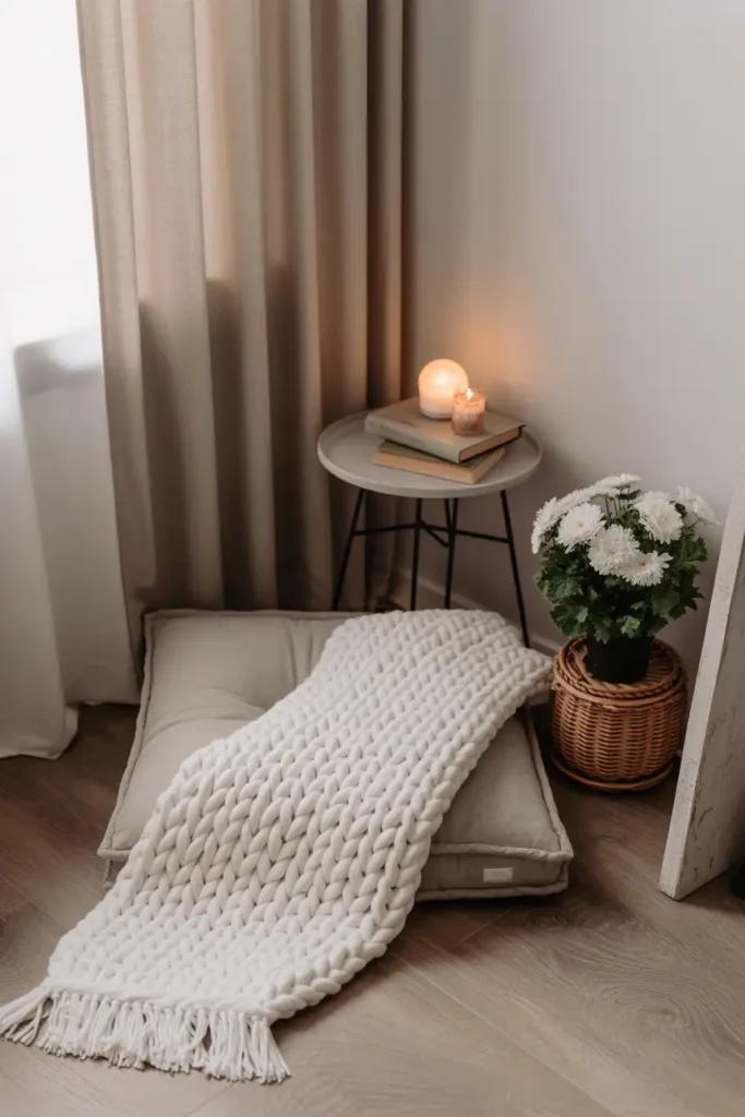 Cozy thanksgiving apartment corner