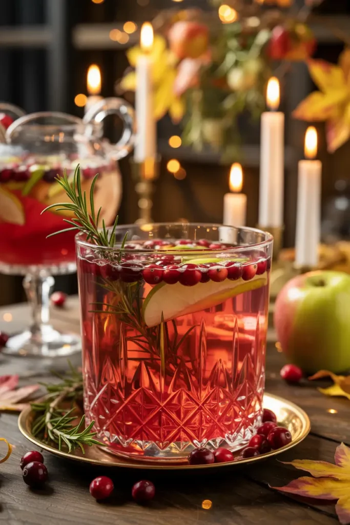 Cranberry mocktail punch