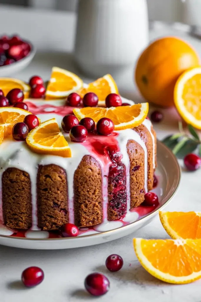 Cranberry orange cake