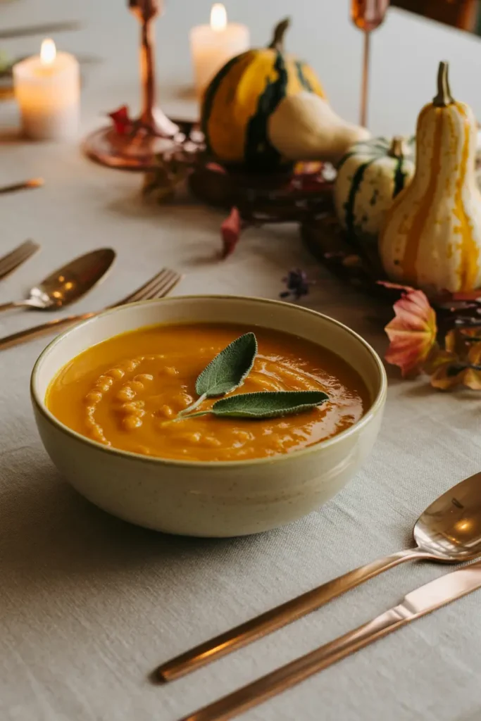 Creamy pumpkin soup