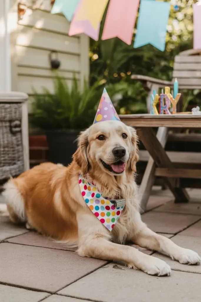Dog bandana collar party accessories outfit