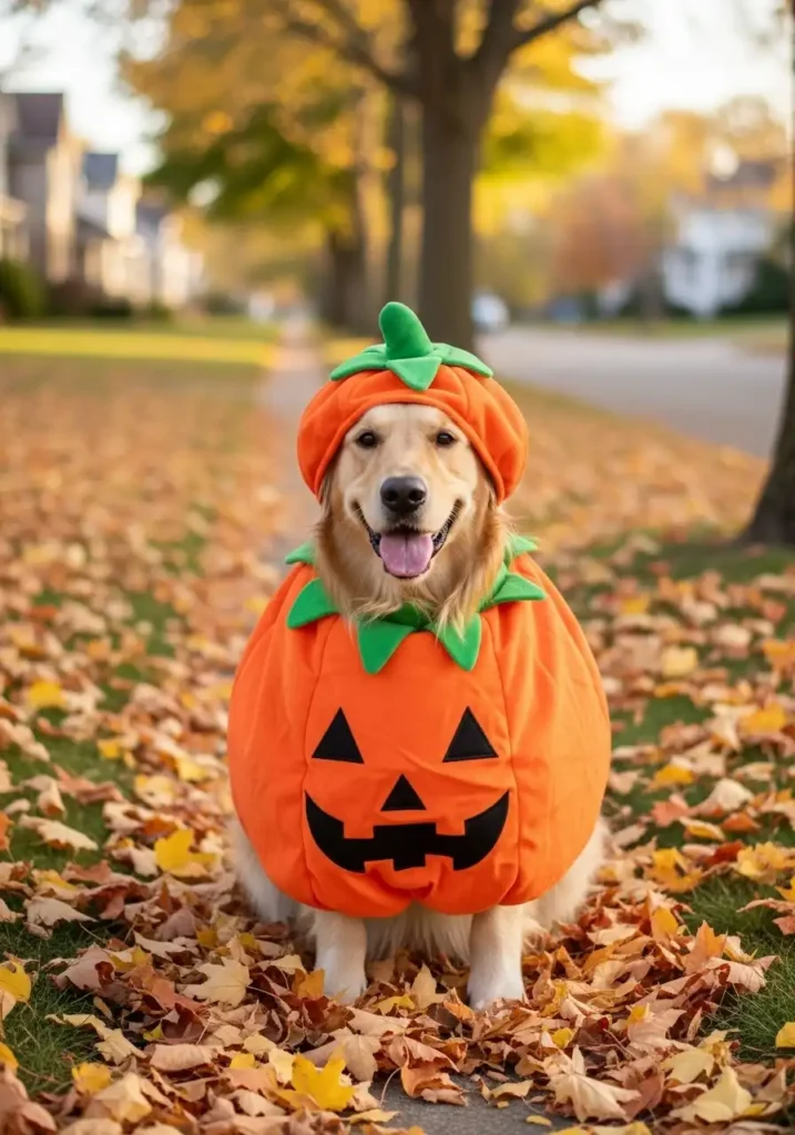 Dog pumpkin Halloween costume