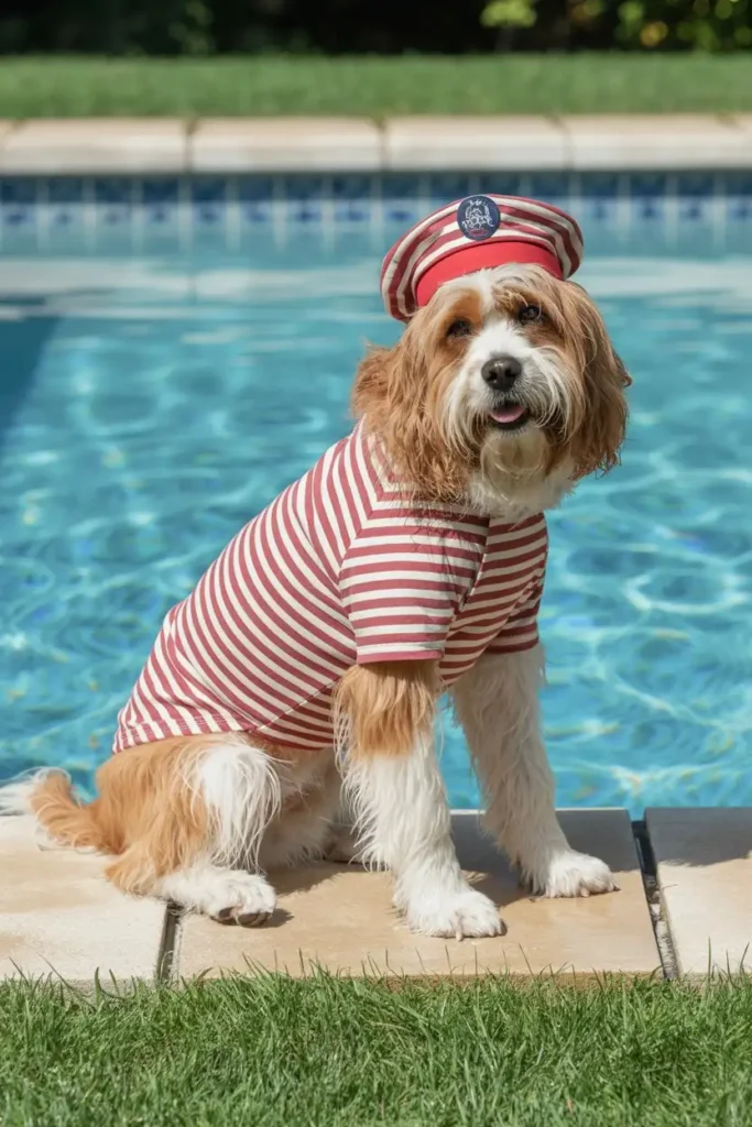 Dog sailor outfit birthday theme