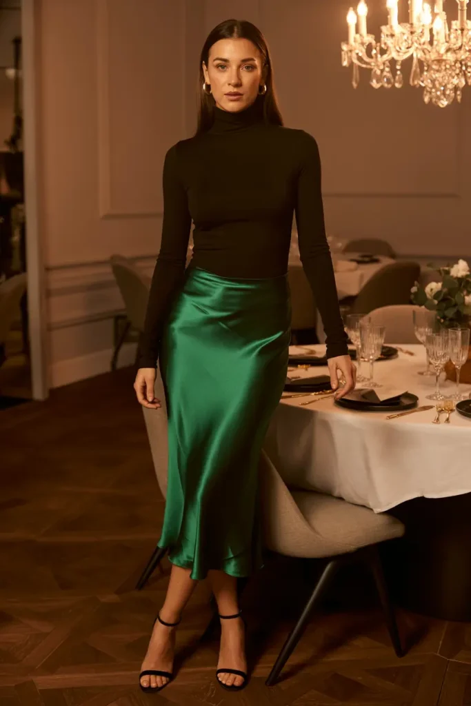 Elegant Thanksgiving slip skirt